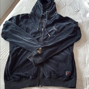 Jordan Black Zip Up Sweater Athletic Style